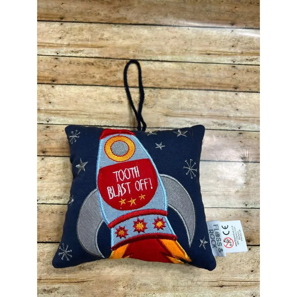 Floss & Rock Rocket Tooth Fairy Pillow